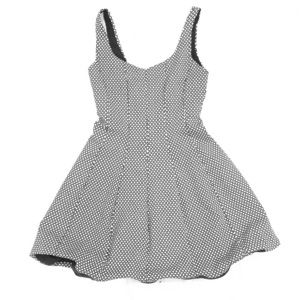 Sexy black and white dress